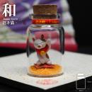 ボトル・フィギア®「招き猫(三毛)」